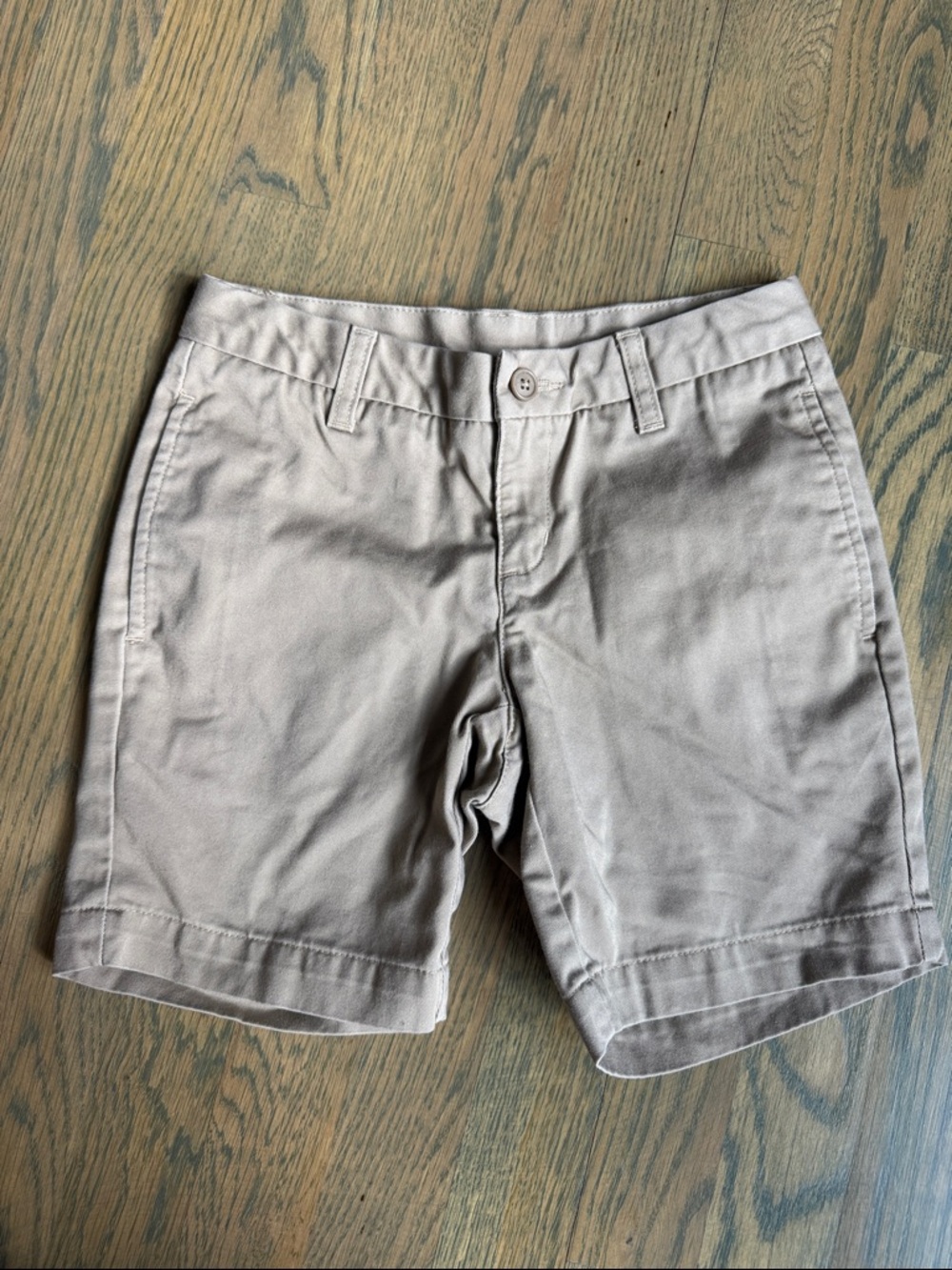 Lands' End Beige Kids Bermuda Shorts